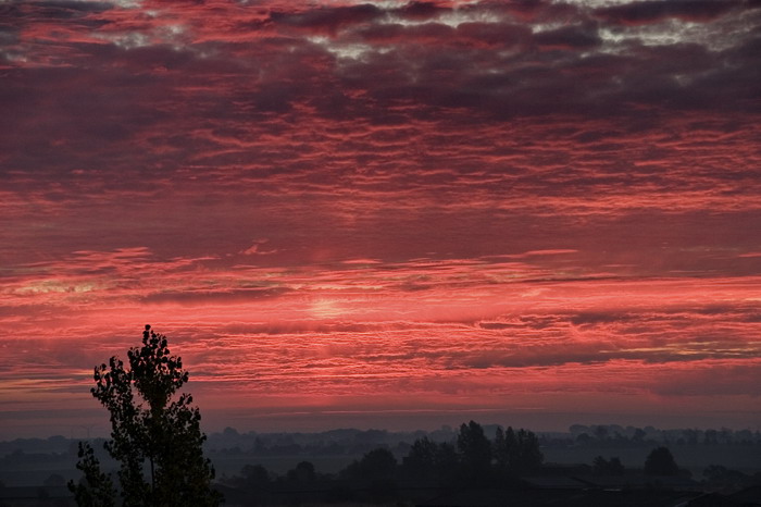 Sonnenaufgang in rot